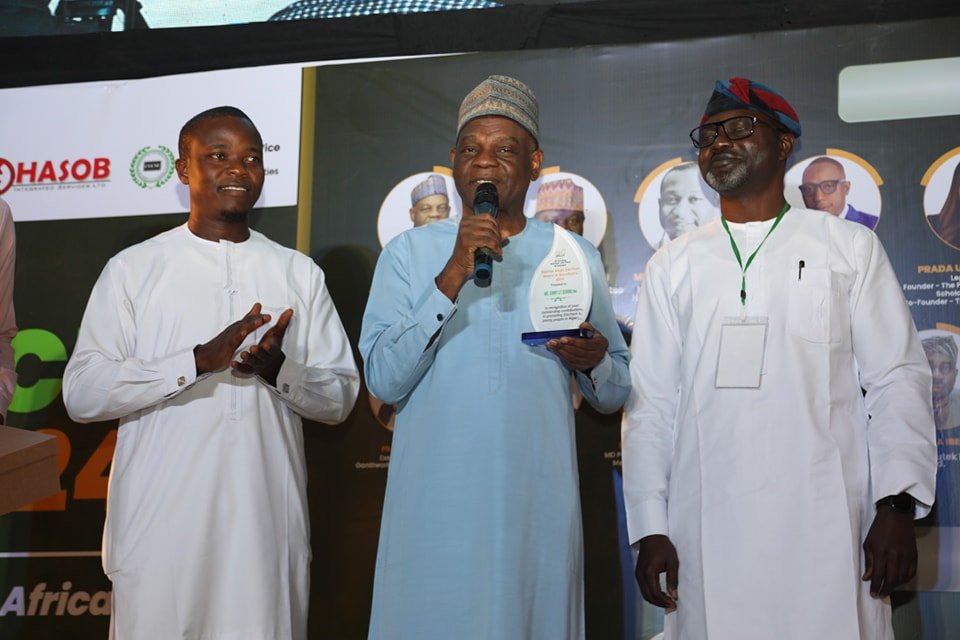 Executive Secretary, TETFund, Arc. Sonny S. T. Echono, received the Award of Excellence from Startup Abuja EduTech at Abuja.