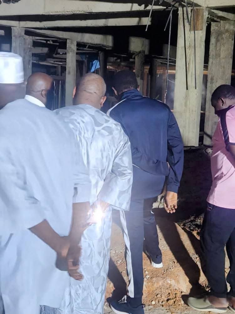 Governor Buni performed an unscheduled nighttime inspection of the Damaturu Shopping Mall