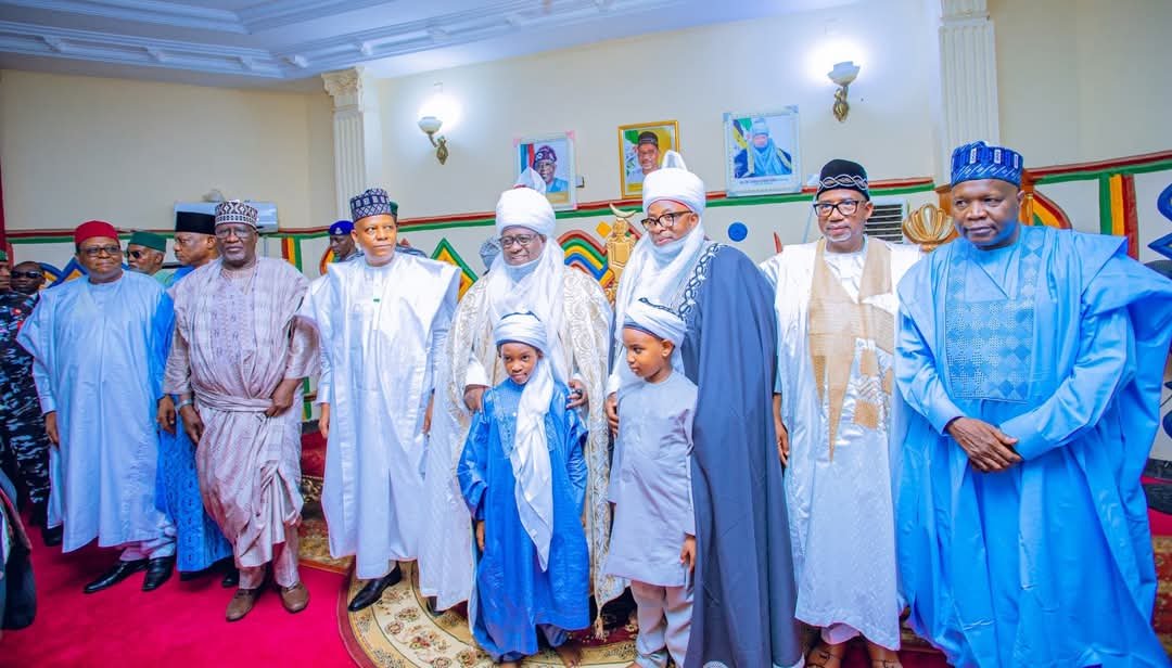 Governor Inuwa Yahaya Attends Former Bauchi Governor's Turbaning Ceremony