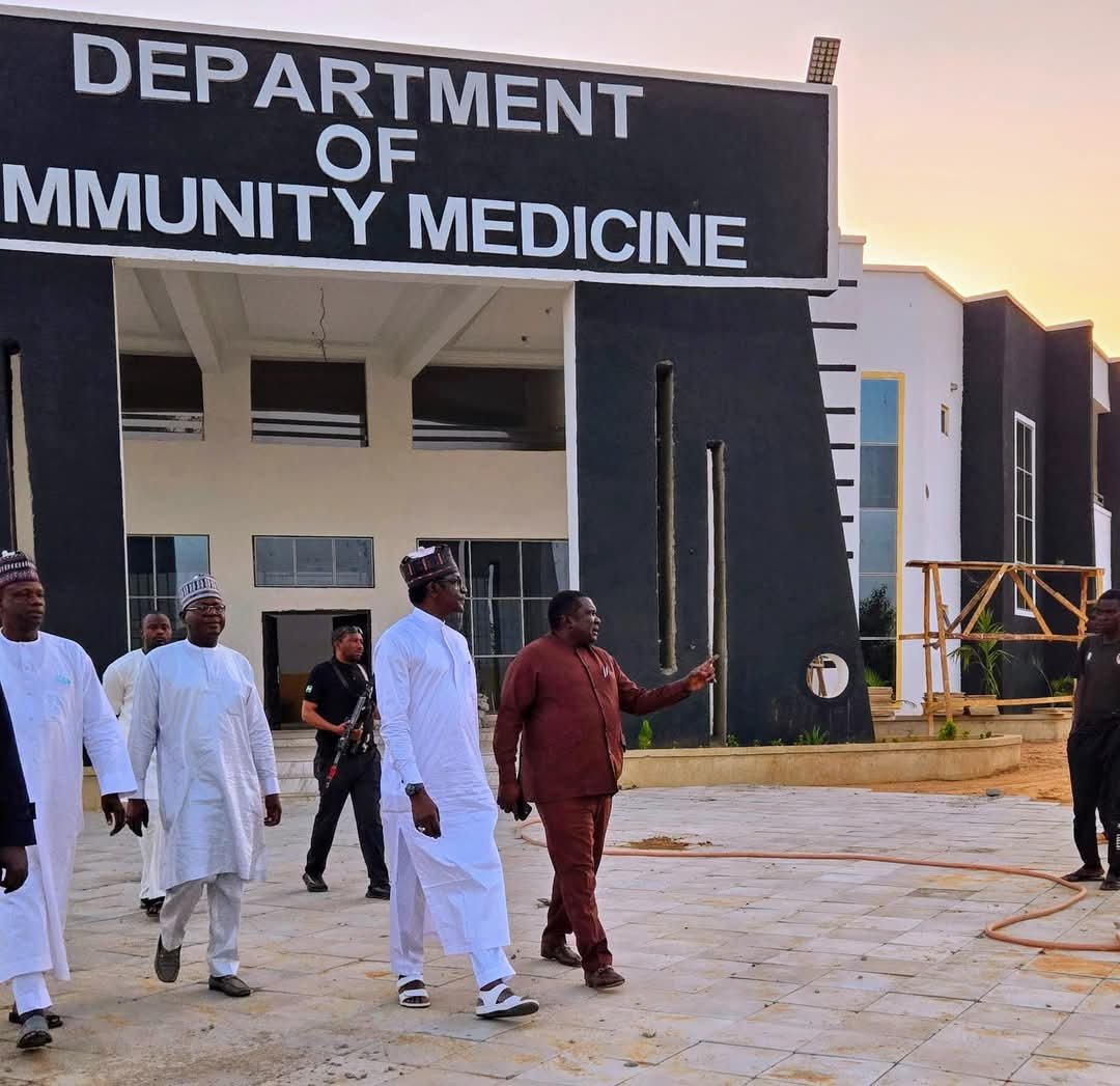 Yobe State Governor Inspects Newly Accredited Community Medicine Building
