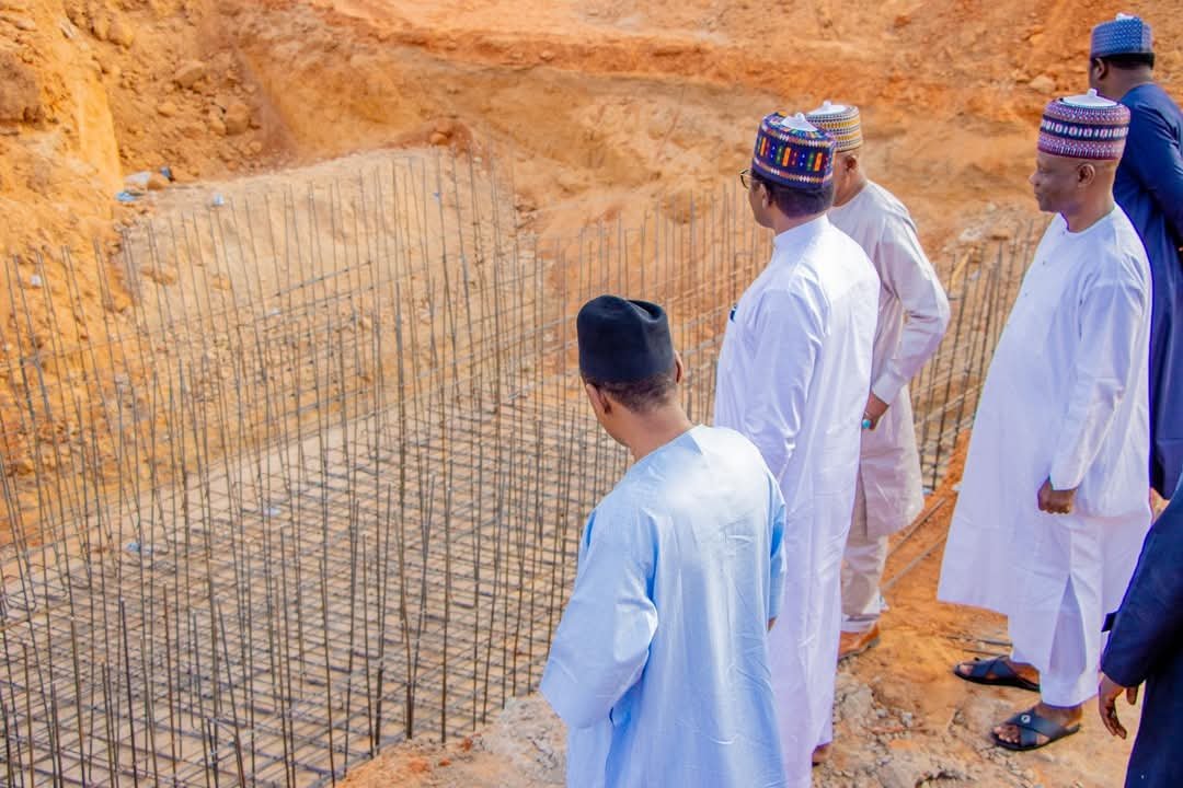 Governor Mai Mala Buni conducted an on-site inspection of several key infrastructure projects