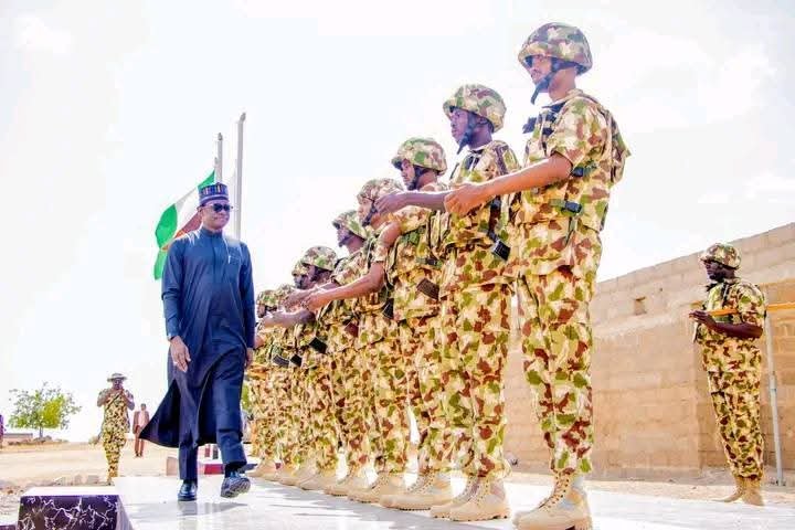 Gov. Buni Visits 27 Task Force Brigade Buni Gari--Supports Families of fallen heroes 