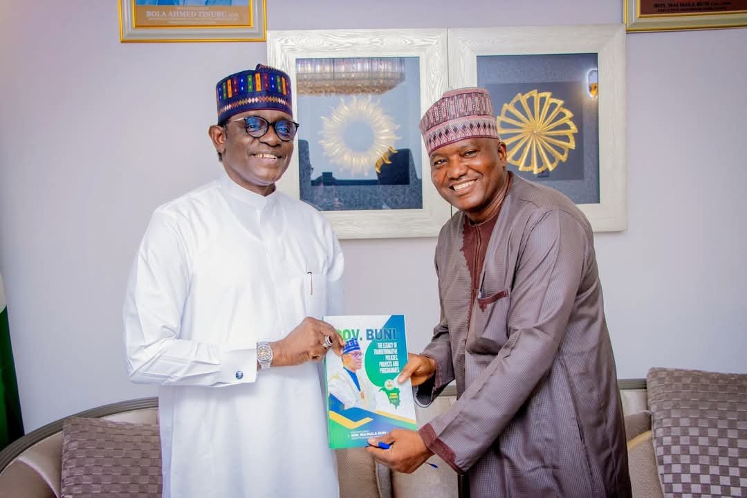 Yobe State Governor, Mai Mala Buni, Receives Blueprint Newspaper's "Health Gov." Award