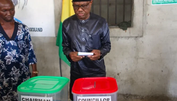 Wike hails Tinubu, commends turnout in Rivers LG elections