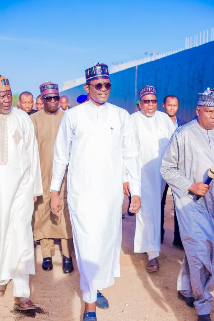 Gov. Buni Inspects Damaturu Flyover, sixteen kilometres Road Projects others