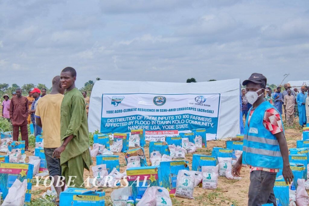 Yobe ACReSAL Supports  Flood Victims with Farm Inputs.