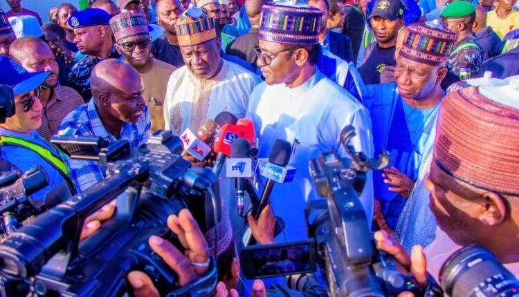 Gov. Buni Inspects Damaturu Flyover, sixteen kilometres Road Projects others