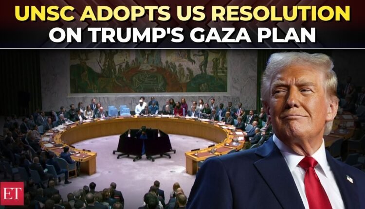 UN Security Council adopts Trump’s plan for Gaza