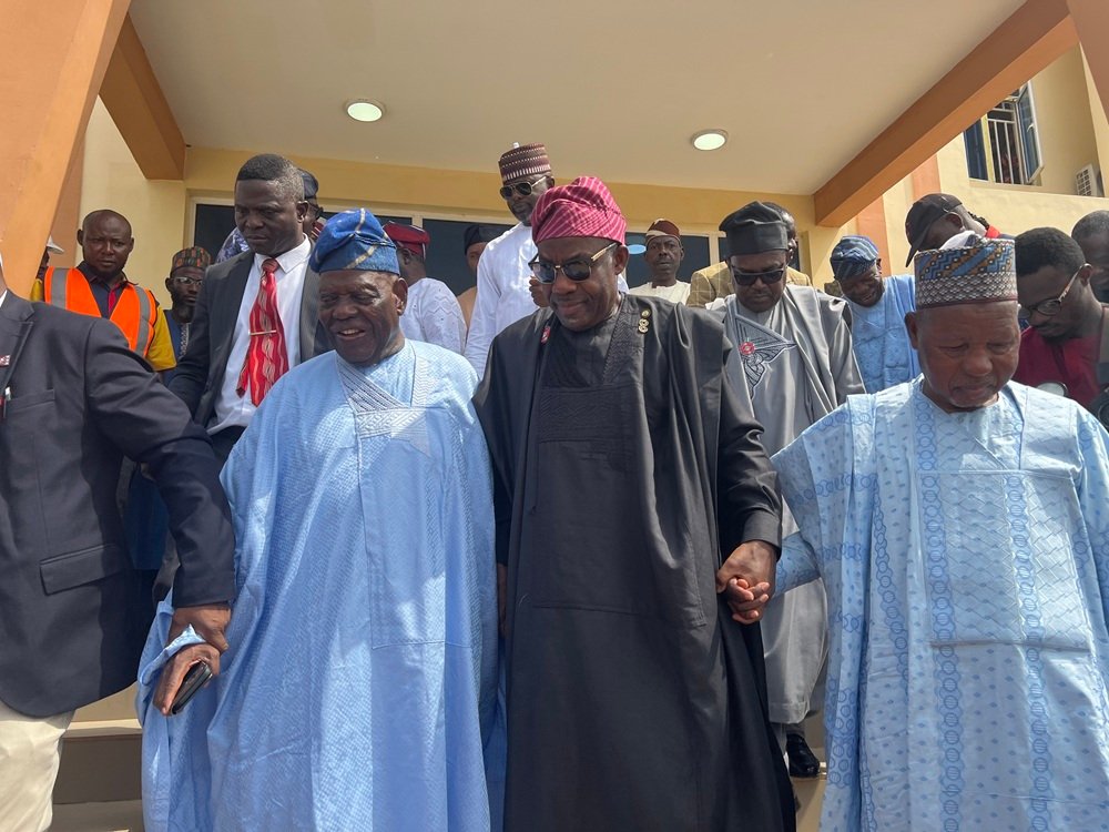 Alausa, Masari, Akande unveil N7bn Senate building, roads, library, others in FUHSI