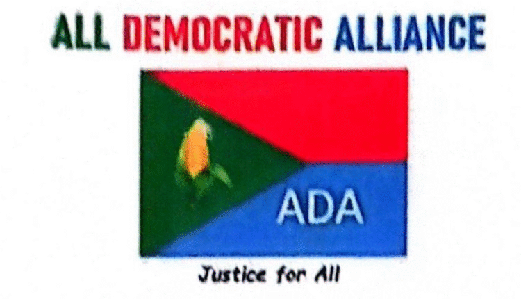 All Democratic Alliance (ADA) Condemns Independent National Electoral Commission (NEC) Over Non Registration As A Political Party