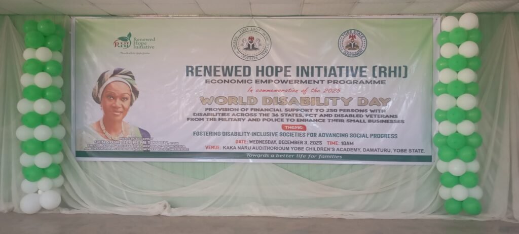 First Lady of Nigeria launches renewed hope economic empowerment initiative to commemorate 2025 disability day