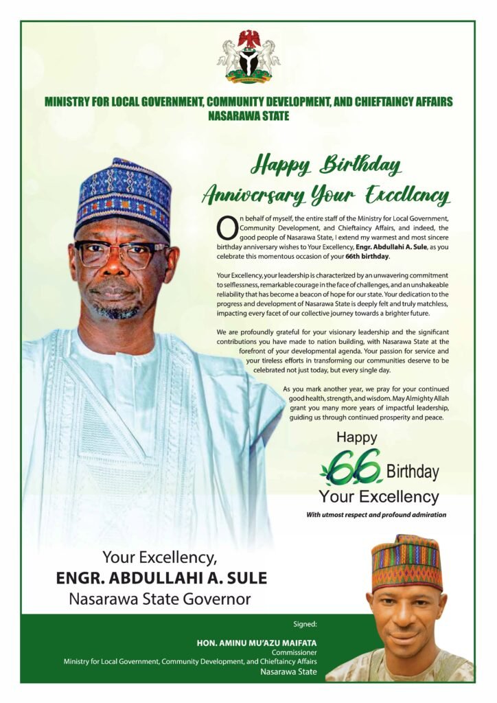 Nasarawa Govt to begin end-of-year bonus payment Dec. 27, – Official