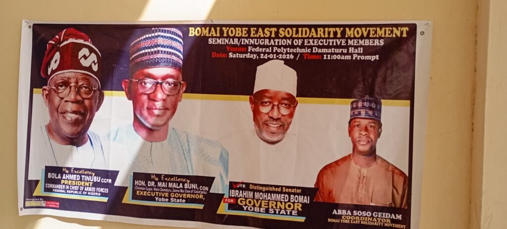 Yobe East  Solidarity movement back Senator Bomai for governorship 2027