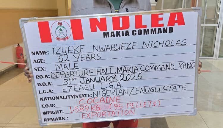 NDLEA Arrested a 62-year-old businessman at Kano Airport with Cocaine; NDLEA Seizes Multiple Drug Consignments Nationwide