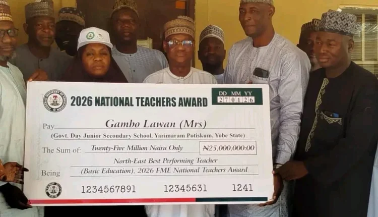 Yobe teacher wins North-East best, bags N25m national award
