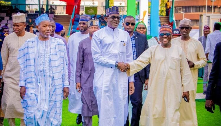 APC Convention: Masari, Anyim, Buni Conduct Final Inspection of Eagle Square