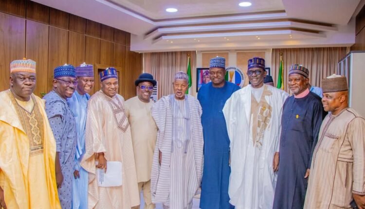 Masari, Buni Present Certificate of Return to Elected APC NWC