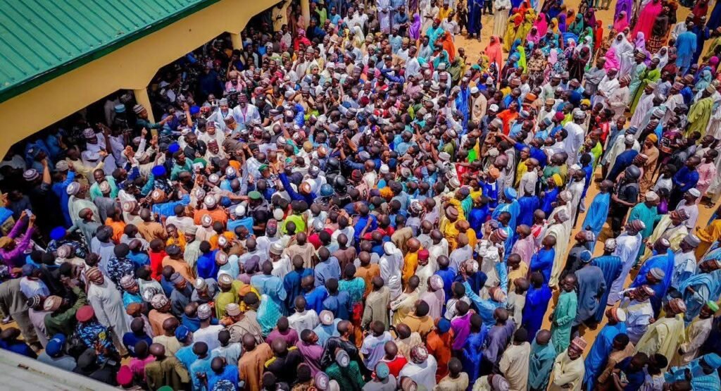 Gov. Buni, APC Members in A Massive Turn Out For Tinubu's Second Term Presidential Bid