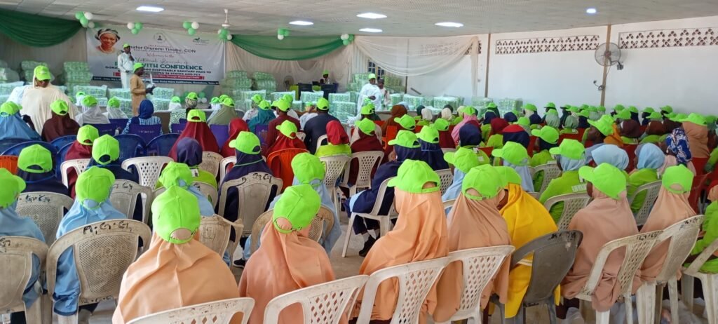 First lady rollouts 370.000 disposable sanitary pads to school girls