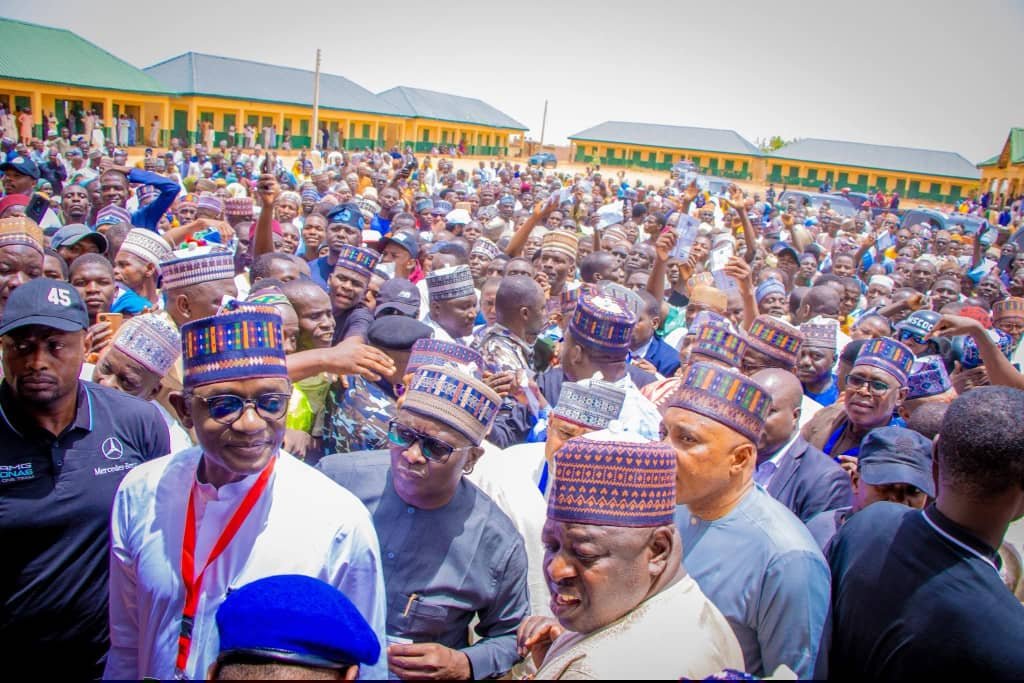 Gov. Buni, APC Members in A Massive Turn Out For Tinubu's Second Term Presidential Bid