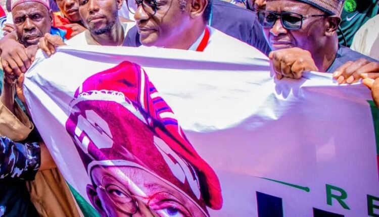 Gov. Buni, APC Members in A Massive Turn Out For Tinubu's Second Term Presidential Bid