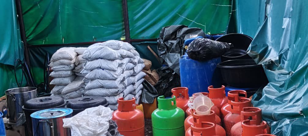 NDLEA uncovers another industrial scale clandestine meth laboratory in Oyo forest
