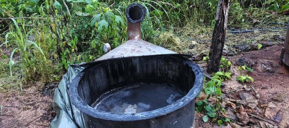 NDLEA uncovers another industrial scale clandestine meth laboratory in Oyo forest
