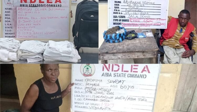 NDLEA intercepts businessman with 6.10kg cocaine starched in shirts, towels from Brazil.