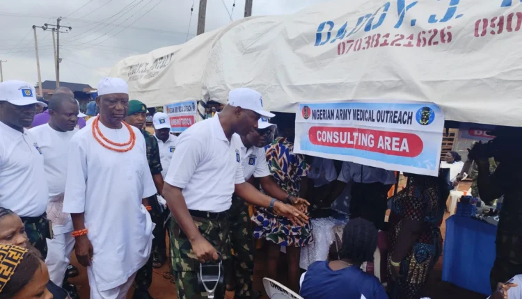 Army takes free healthcare to Edo community, treats over 3,000 residents