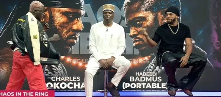 Celebrity Bout: Portable, Charles Okocha trade words at boxing face-off