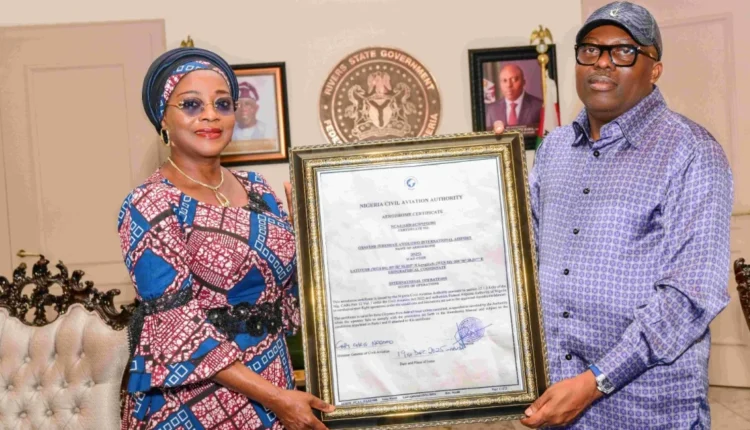 FAAN hails Fubara over Port Harcourt airport certification