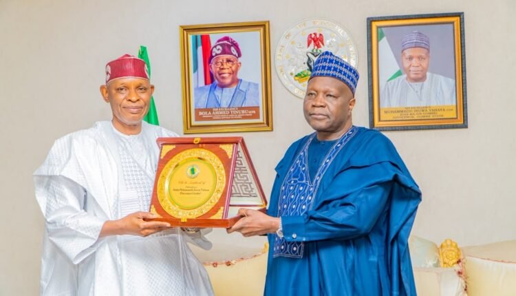 NNGF Chairman Inuwa Yahaya Receives Kano Governor, Abba Kabir Yusuf in Gombe