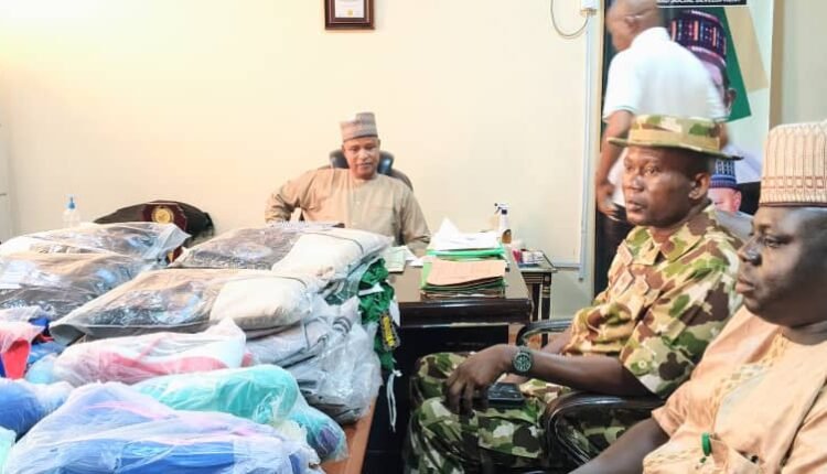 Yobe Govt donates sporting equipments to security agencies.