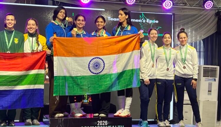 India’s gold-winning run continues at Commonwealth Fencing Championships