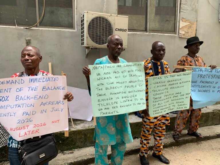 NEPA/PHCN pensioners protest unpaid arrears in Lagos