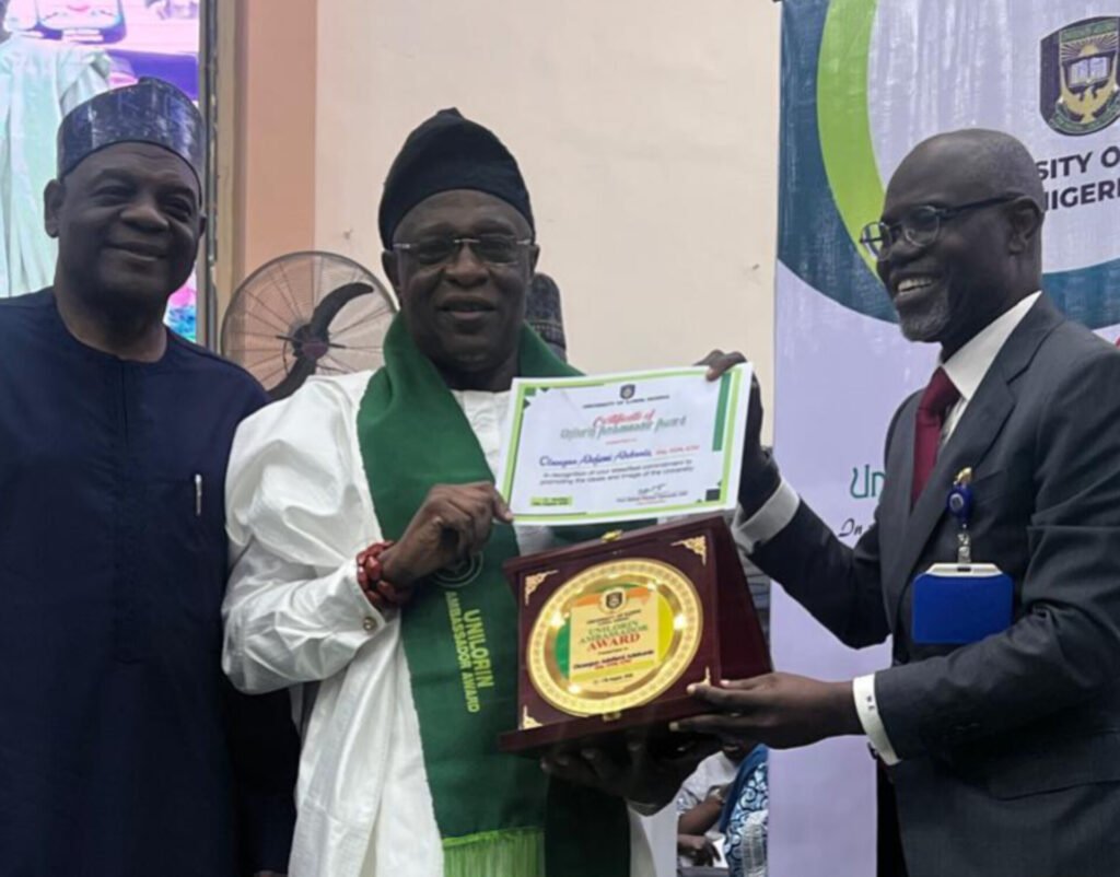 TETFund Boss Arc. Sonny Echono Honored with Award of Excellence at University of Ilorin