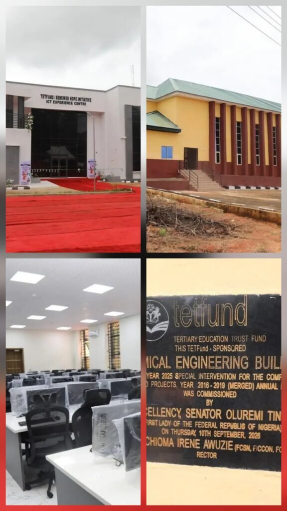 First Lady inaugurates TETFund ICT centre in Oko Poly