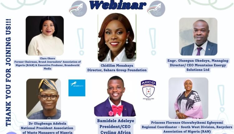 5th Cycling Lagos Webinar: Experts Call for Investment, Policy Enforcement to Unlock Nigeria’s Recycling Potential