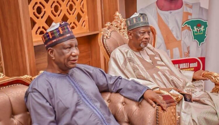 FORMER NEAZDP STAFF FROM BORNO & YOBE PAY SOLIDARITY VISIT TO APC GUBERNATORIAL CANDIDATE, BABA MALAM WALI mni
