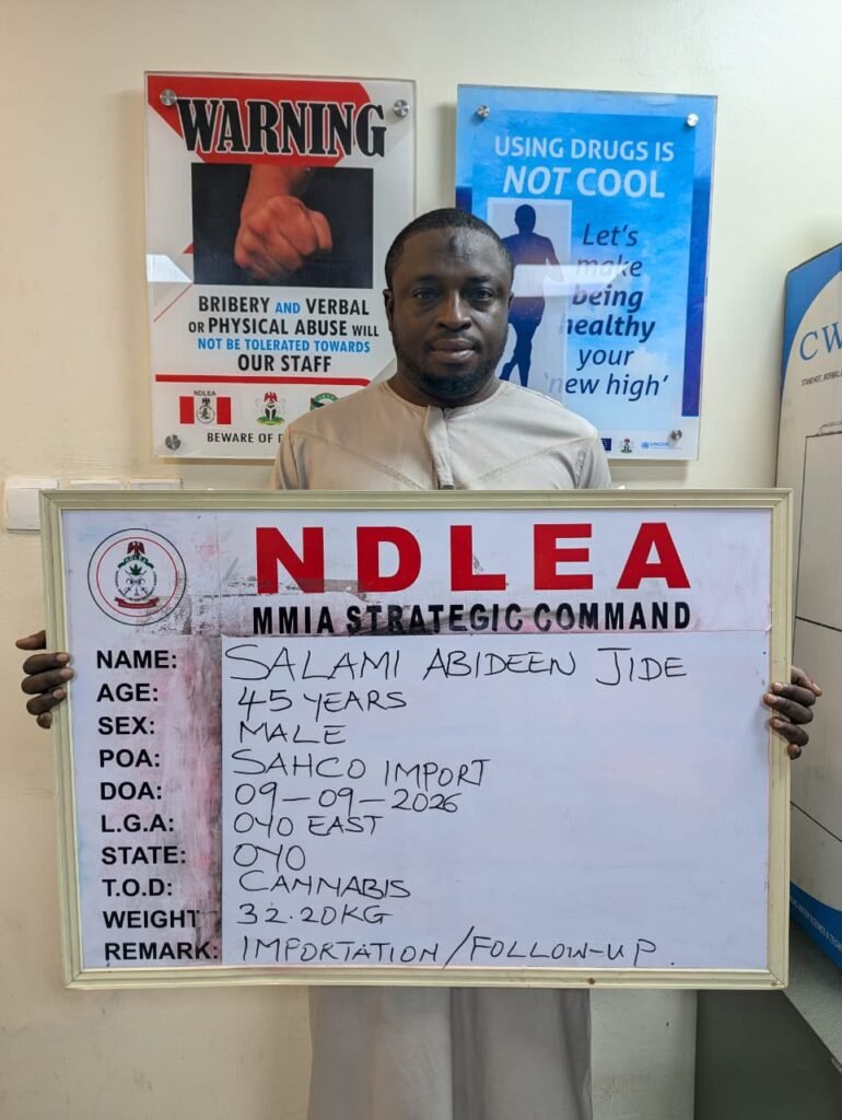 NDLEA intercepts colos shipments from UK, uncovers opioids in loaves of bread, speakers