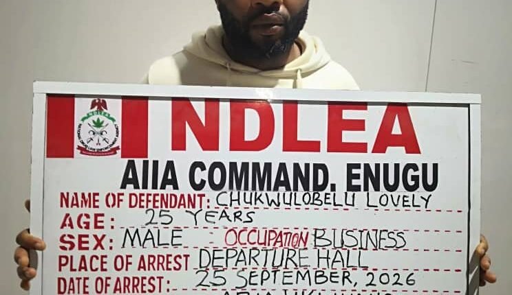 Europe-bound bridegroom excretes 72 wraps of cocaine at Enugu airport