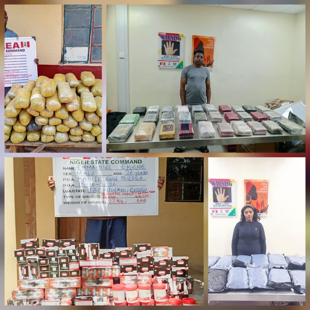 NDLEA Nabs South African Woman, US-Based Grandma, and Dismantles Nationwide Drug Syndicates in Multi-State Raids