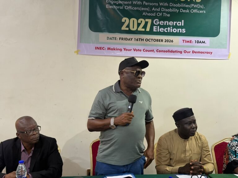 2027: INEC reiterates commitment to credibility, urges support for PWDs
