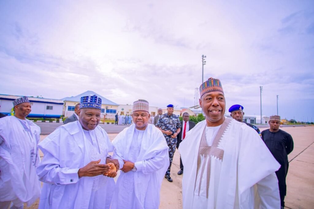 Governor Inuwa Yahaya Arrives Maiduguri for North-East Governors’ Forum Meeting