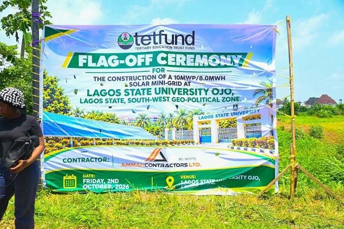 LASU receives 10MW solar mini grid from TETFUND
